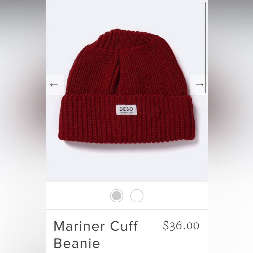 Deso mariner stocking hat cuff beanie